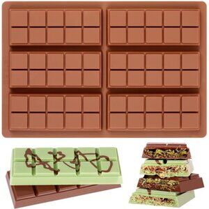 Chocolate Bar Mold - Non-Stick Chocolate Molds, Food Grade Silicone Deep Mold